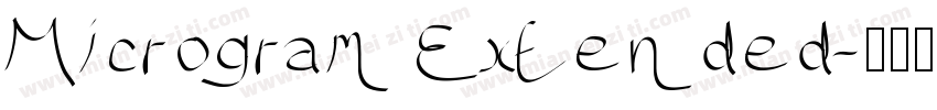 Microgram Extended字体转换
